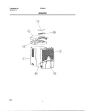 WRAPPER Diagram and Parts List for FDD60J1  Frigidaire Dehumidifier