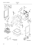 BODY Diagram and Parts List for CRE3580LSA  Crosley Range