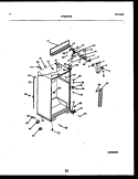 CABINET PARTS Diagram and Parts List for FPES19TRW0  Frigidaire Refrigerator