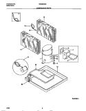 COMPRESSOR PARTS Diagram and Parts List for WAS226W2A2  Frigidaire Air Conditioner