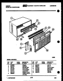 CABINET PARTS Diagram and Parts List for AL06A4EVA  Gibson Air Conditioner