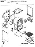 BODY Diagram and Parts List for MEF300PXWF  Frigidaire Range