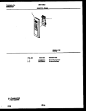 CONTROL PANEL Diagram and Parts List for MCT1085A2  Frigidaire Microwave
