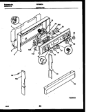 BACKGUARD Diagram and Parts List for FEF350CADA  Frigidaire Range