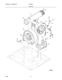 MOTOR Diagram and Parts List for EIGD55HIW0  Electrolux Dryer