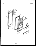 DOOR PARTS Diagram and Parts List for ASM140BK2  Frigidaire Refrigerator