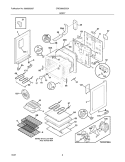 BODY Diagram and Parts List for CRE3890GSSA  Crosley Range