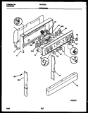 BACKGUARD Diagram and Parts List for FEF337BADA  Frigidaire Range