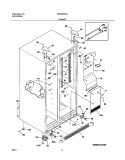 CABINET Diagram and Parts List for FRS23HF5AQ1  Frigidaire Refrigerator