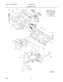 CONTROL PANEL Diagram and Parts List for GLEH1642DS1  Frigidaire Washer Dryer Combo