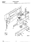 BACKGUARD Diagram and Parts List for MGF352BEDB  Frigidaire Range