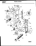 CABINET PARTS Diagram and Parts List for MRS22WRAW1  Frigidaire Refrigerator
