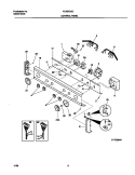 P17C0044 CONTROL PANEL Diagram and Parts List for FLSG72GCS9  Frigidaire Washer Dryer Combo