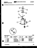 COMPRESSOR PARTS Diagram and Parts List for A06LH6F1  Frigidaire Air Conditioner