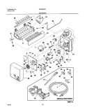 ICE MAKER Diagram and Parts List for NGS26ZZAW4  Frigidaire Refrigerator