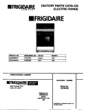 COVER Diagram and Parts List for FEF357BEWC  Frigidaire Range
