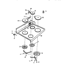 TOP Diagram and Parts List for KF590HDH2  Frigidaire Wall Oven