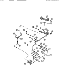 BURNERS Diagram and Parts List for CGC4S8DXF  Gibson Range