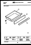 DRAWER PARTS Diagram and Parts List for RG32BNW1  Frigidaire Range
