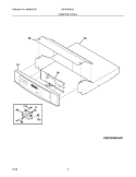 Part Location Diagram of 318366222 Frigidaire CONTROL PANEL ASSEM