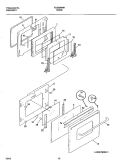 DOOR Diagram and Parts List for FCS388WHCD  Frigidaire Range