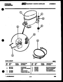 COMPRESSOR PARTS Diagram and Parts List for MR15F1  Frigidaire Dehumidifier