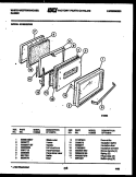 DOOR PARTS Diagram and Parts List for KF560GDF6  Frigidaire Range
