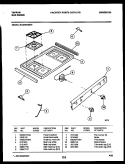 COOKTOP PARTS Diagram and Parts List for 30-2242-00-01  Tappan Range