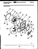 DOOR PARTS Diagram and Parts List for DG640KXW4  Frigidaire Dryer