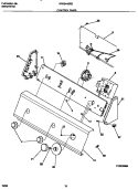 CONTROL PANEL Diagram and Parts List for WWS445RBW2  Frigidaire Washer