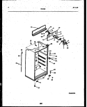 CABINET PARTS Diagram and Parts List for 95-1522-23-00  Tappan Refrigerator