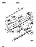 BACKGUARD Diagram and Parts List for FES353CCDC  Frigidaire Range