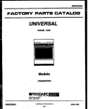 COVER Diagram and Parts List for CP302BP2WY01  Uni Range