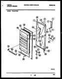 DOOR PARTS Diagram and Parts List for TFU14F7BW0  Tappan Freezer
