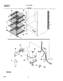 SYSTEM Diagram and Parts List for FFU17K1CW0  Frigidaire Freezer