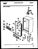 CABINET PARTS Diagram and Parts List for FFU14M7AW1  Frigidaire Freezer
