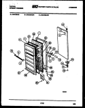 DOOR PARTS Diagram and Parts List for 98-2188-00-01  Tappan Freezer