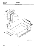 DRAWER / SMALL DOOR Diagram and Parts List for PLEF489ACD  Frigidaire Range
