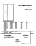 COVER Diagram and Parts List for FRS26KF7AB4  Frigidaire Refrigerator