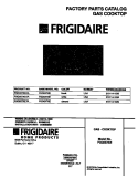 COVER Diagram and Parts List for FGC6X7XEBA  Frigidaire Cooktop