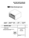 COVER Diagram and Parts List for WAL126K2A1  Westinghouse Air Conditioner