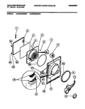 DOOR Diagram and Parts List for WDE546RBD1  Frigidaire Dryer