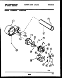 BLOWER AND DRIVE PARTS Diagram and Parts List for DE640ADW1  Frigidaire Dryer