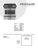 COVER Diagram and Parts List for FGDS3065KFD  Frigidaire Range