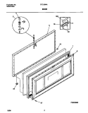 DOOR Diagram and Parts List for TFC13M4AW3  Tappan Freezer