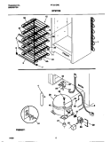 SYSTEM Diagram and Parts List for FFU21D9CW2  Frigidaire Freezer