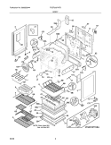 BODY Diagram and Parts List for FGEF3057KFB  Frigidaire Range