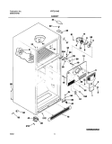 CABINET Diagram and Parts List for FRT21G4BQ4  Frigidaire Refrigerator