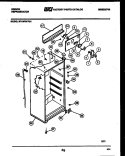 CABINET PARTS Diagram and Parts List for RT19F8WT3H  Gibson Refrigerator