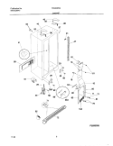 CABINET Diagram and Parts List for FRS20ZRGB4  Frigidaire Refrigerator